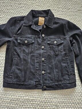 GAP Black Denim Jean Jacket Size S